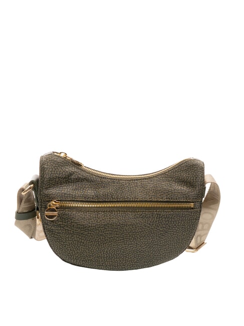 BORBONESE HOBO LUNA MINI ECO LINE Bolsa de hombro laurel - Bolsos Mujer