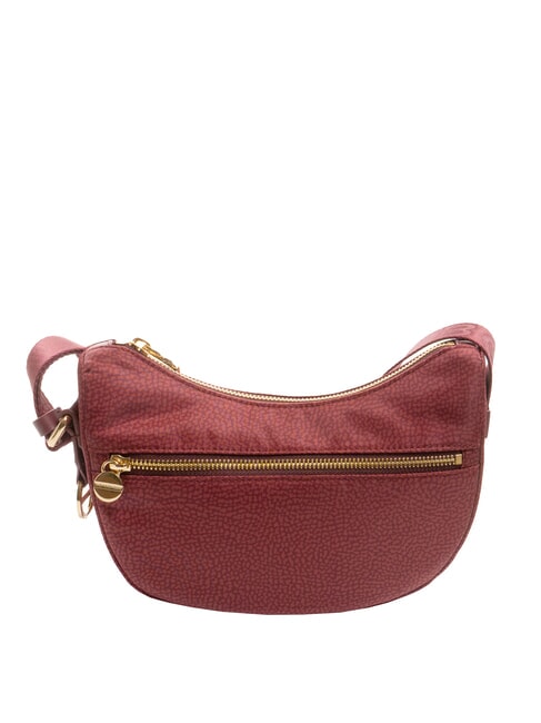 BORBONESE HOBO LUNA MINI ECO LINE Bolsa de hombro merlot - Bolsos Mujer