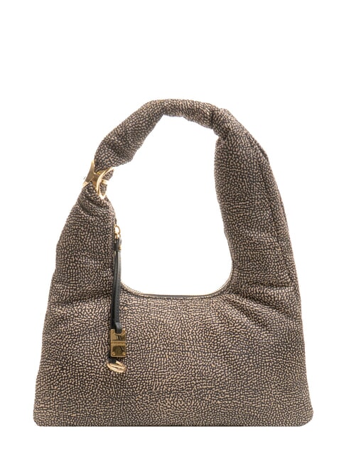 BORBONESE TWINNIE SMALL Bolso de hombro pequeño OP / NATURAL / NEGRO - Bolsos Mujer
