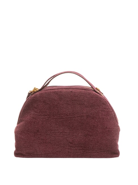 BORBONESE CAMOSCIO SEXY MEDIUM Bolso mediano de ante merlot - Bolsos Mujer