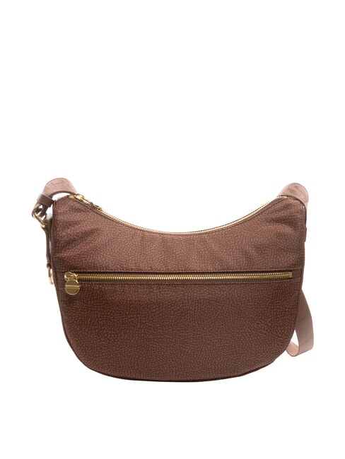 BORBONESE BORBONESO Bolso LUNA Hobo, Pequeño avellana - Bolsos Mujer
