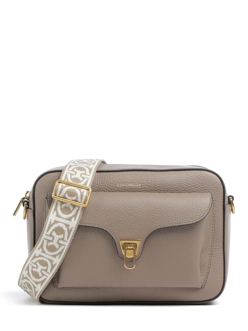 COCCINELLE BEAT SOFT RIBB  Bolso de hombro topo cálido 2 - Bolsos Mujer