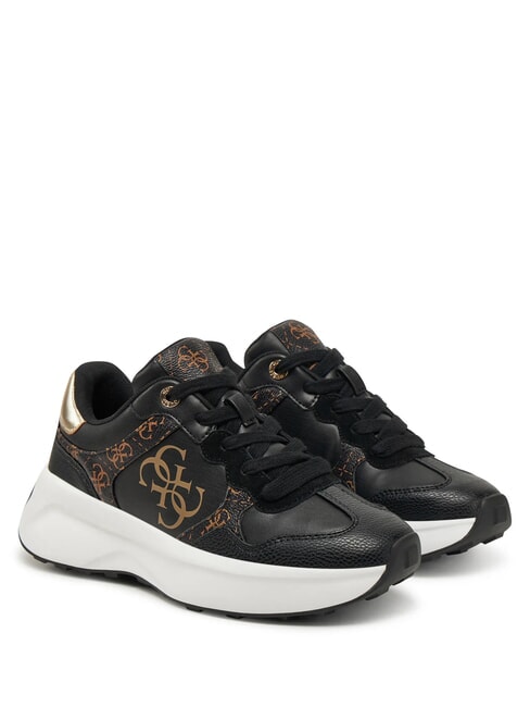 GUESS LUCKEI Zapatillas MARRÓN OSCURO - Zapatos Mujer