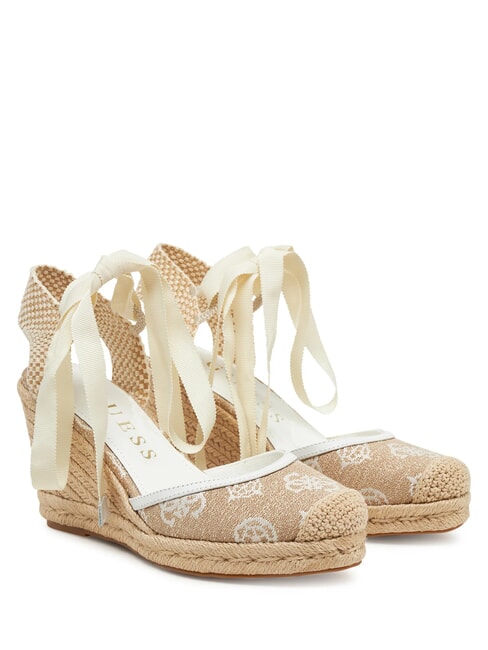 GUESS CYRENA Sandalias de tacón de 10 cm blanco - Zapatos Mujer