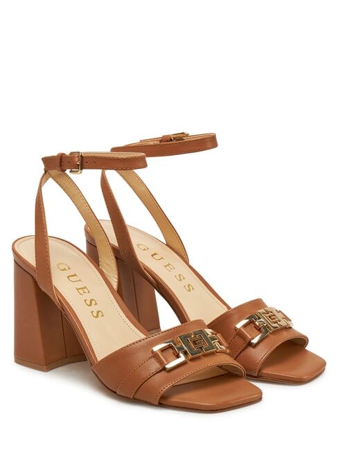 GUESS GRATO Sandalias altas de piel bronceado - Zapatos Mujer