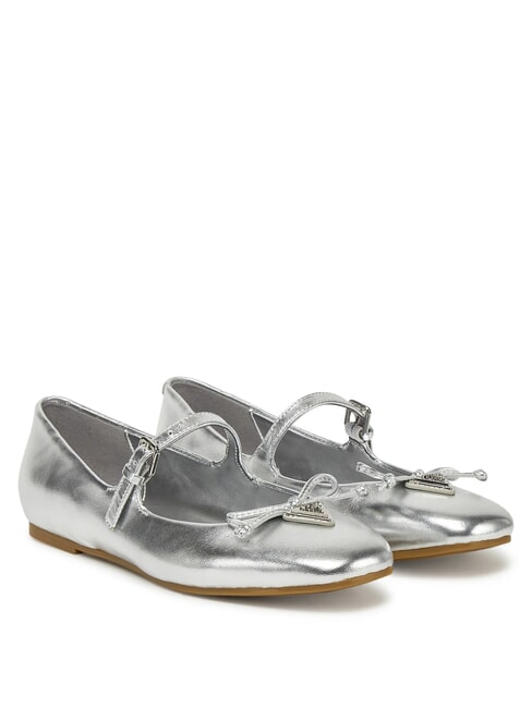 GUESS KAYRA bailarinas de cuero SILVER - Zapatos Mujer