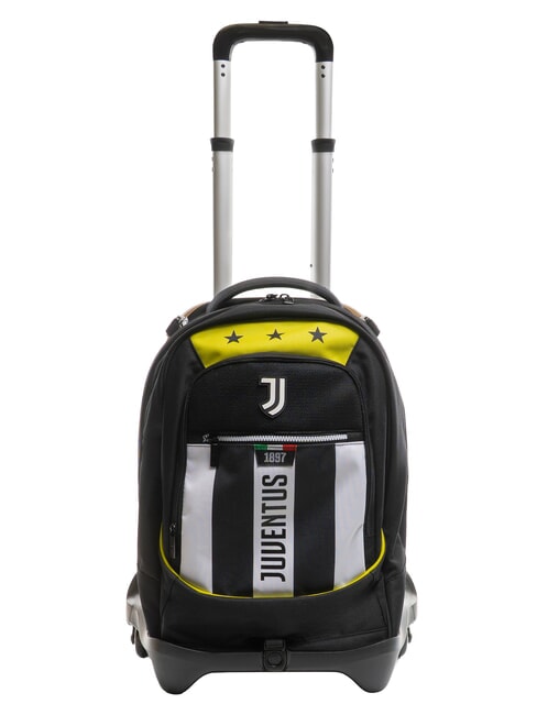 JUVENTUS MAGIC GOAL Mochila con ruedas desmontable de 3 ruedas RAYA NEGRO / BLANCO - Mochilas con ruedas