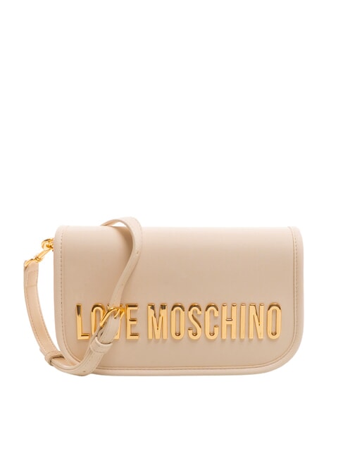 LOVE MOSCHINO BOLD LOVE Bolso de hombro con solapa Marfil - Bolsos Mujer
