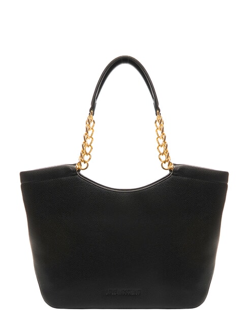 LOVE MOSCHINO GIANT Bolsa de compras con insertos de cadena negro - Bolsos Mujer