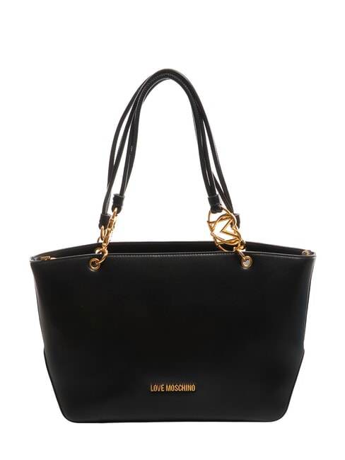 LOVE MOSCHINO JEWEL Bolso de compras de hombro negro - Bolsos Mujer