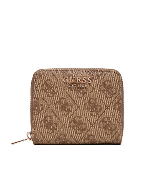 GUESS LAUREL 2 Cartera pequeña con cremallera LOGOTIPO DE LECHE - Carteras Mujer