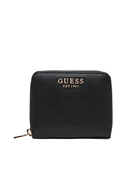 GUESS LAUREL 2  Cartera pequeña con cremallera NEGRO - Carteras Mujer