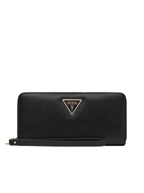 GUESS LAUREL 2 Cartera grande con cremallera NEGRO - Carteras Mujer