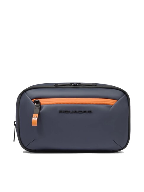 PIQUADRO CORNER SPECIALE GOMMATO Estuche de belleza repelente al agua azul - Neceser