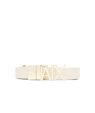 ARMANI EXCHANGE CINTURA Cintur&oacute;n de cuero reversible acero de valle/fr&iacute;o - Cinturones - 1