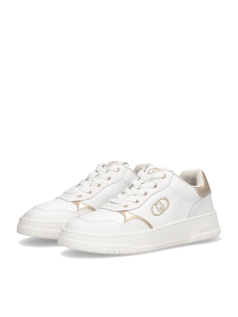 LIUJO ME 03 Zapatillas de piel con logo blanco - Zapatos Mujer