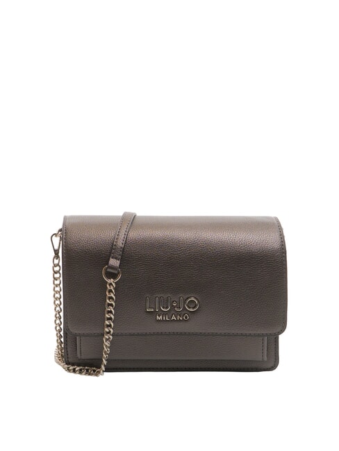 LIUJO CALIWEN Bolso bandolera pequeño con solapa antracita se reunió. - Bolsos Mujer