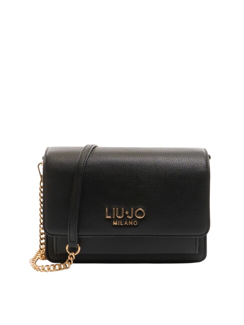 LIUJO CALIWEN Bolso bandolera pequeño con solapa NEGRO - Bolsos Mujer