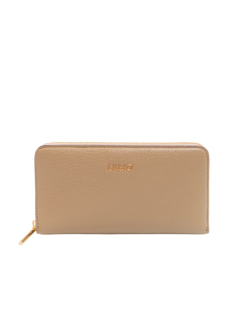 LIUJO CALIWEN Cartera grande con cremallera gris topo del desierto - Carteras Mujer