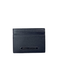 ARMANI EXCHANGE BARCELONA Tarjetero plano de cuero para tarjetas de crédito - Carteras Hombre