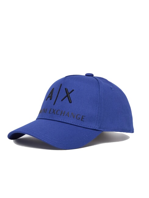 ARMANI EXCHANGE BASEBALL HAT Gorra con logotipo bordado azul mazarino - Sombreros