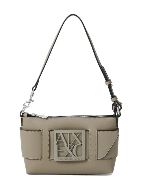 ARMANI EXCHANGE A|X BUCKLE Bolsa de hombro lubina marrón - Bolsos Mujer