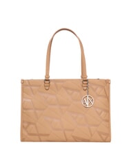 ARMANI EXCHANGE GYNGER Bolso de hombro con estampado de logotipo por toda la prenda - Bolsos Mujer