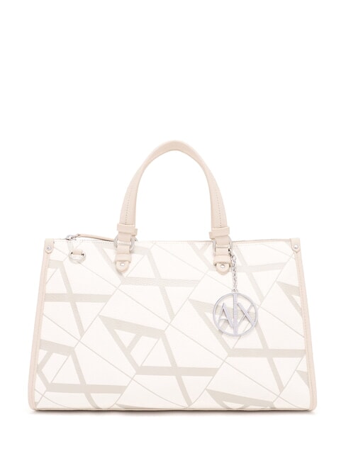 ARMANI EXCHANGE GYNGER Bolso de mano con bandolera blanco/valle - Bolsos Mujer