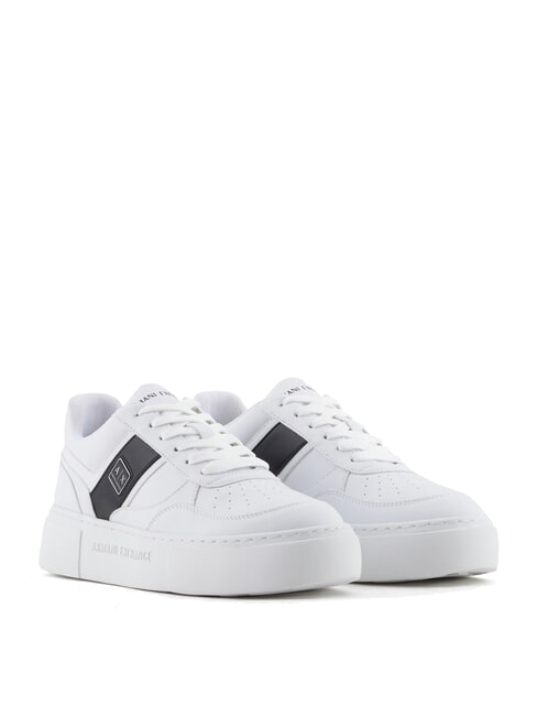 ARMANI EXCHANGE A|X Zapatillas con banda lateral MULTICOLOR / OP.WHITE + NEGRO - Zapatos Mujer