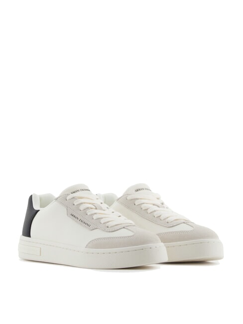 ARMANI EXCHANGE A|X Zapatillas con detalle en contraste blanco roto + negro - Zapatos Mujer