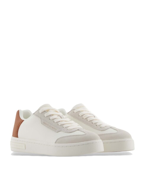 ARMANI EXCHANGE A|X Zapatillas con detalle en contraste blanco roto+caram.cafe - Zapatos Mujer