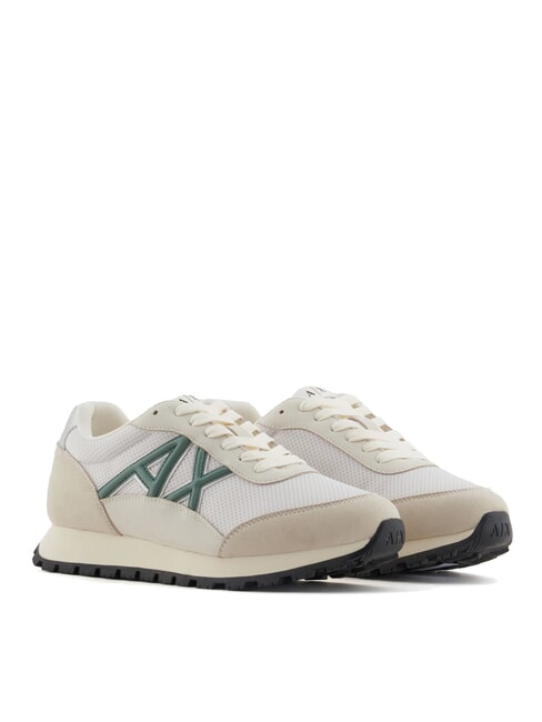 ARMANI EXCHANGE A|X Zapatillas de malla con logotipo en contraste LGT Mirage+d.f.verde - Zapatos Mujer