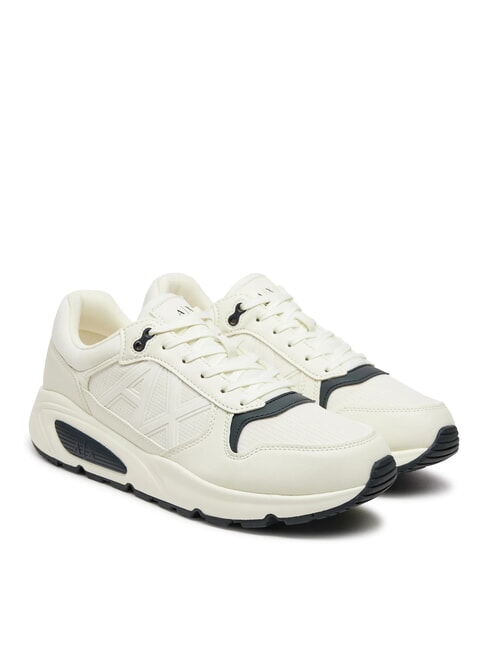 ARMANI EXCHANGE A|X Zapatillas con logo lateral Off White + Jet Set - Zapatos Hombre