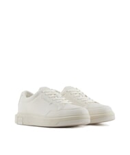 ARMANI EXCHANGE A|X Zapatillas b&aacute;sicas con costuras BLANCO / BLANCO APAGADO - Zapatos Hombre - 1