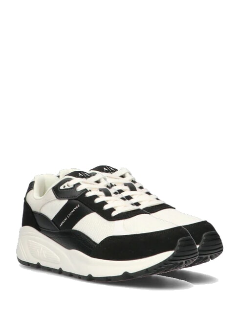 ARMANI EXCHANGE A|X Zapatillas con estampado de logotipo lateral bla / ofwh - Zapatos Hombre