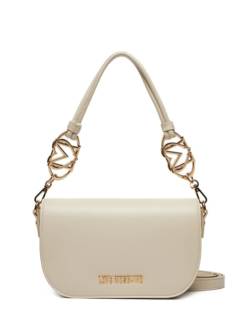 LOVE MOSCHINO JEWEL Bolso de hombro con correa para el hombro Marfil - Bolsos Mujer