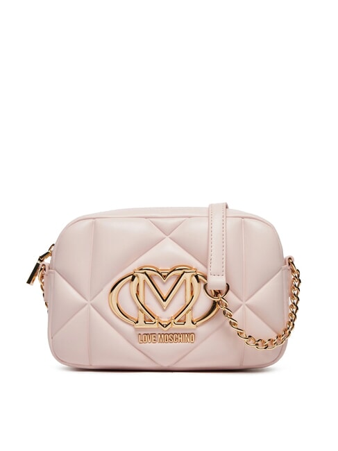 LOVE MOSCHINO GEOMETRIC QUILTED Mini bolso de hombro polvos - Bolsos Mujer