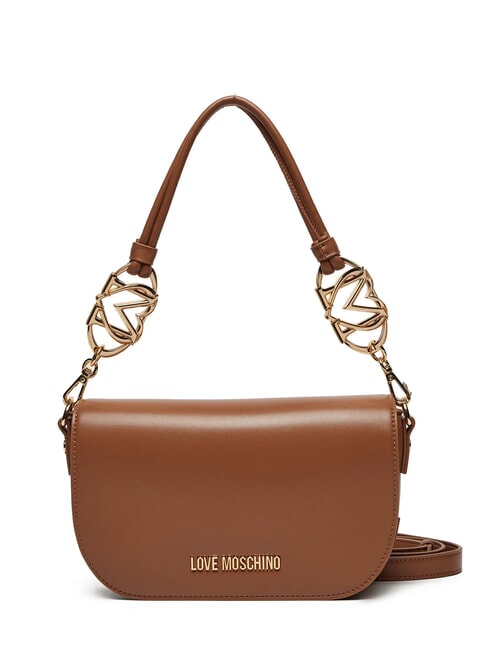 LOVE MOSCHINO JEWEL Bolso de hombro con correa para el hombro camello - Bolsos Mujer