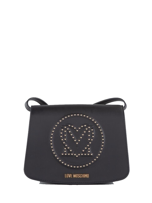 LOVE MOSCHINO LITTLE STUDS Bolso bandolera pequeño con tachuelas negro - Bolsos Mujer