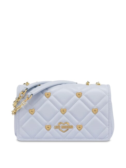 LOVE MOSCHINO SWEET STUDS Bolso de hombro con cadena Azul claro - Bolsos Mujer