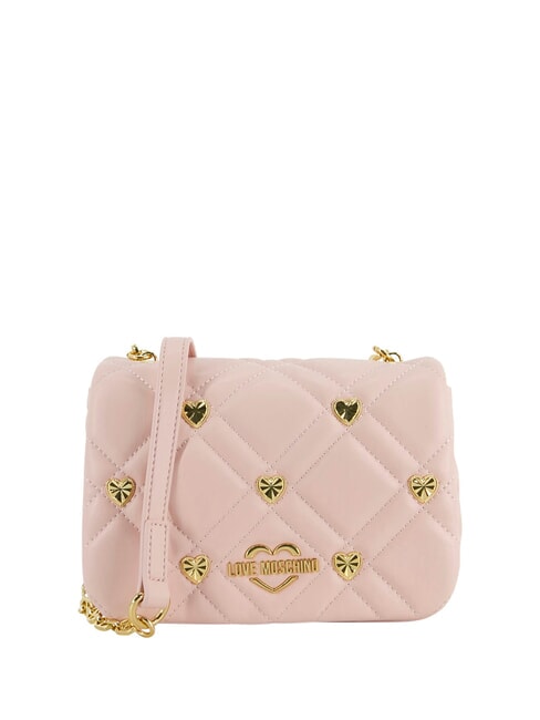 LOVE MOSCHINO SWEET STUDS Mini bolso de hombro con tachuelas polvos - Bolsos Mujer