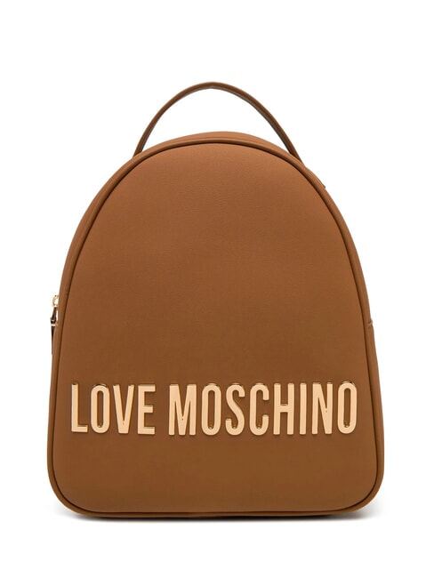LOVE MOSCHINO LETTERING Mochila camello - Bolsos Mujer