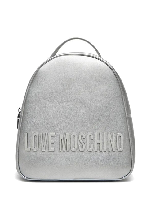 LOVE MOSCHINO LOGO LETTERING Mochila plata - Bolsos Mujer