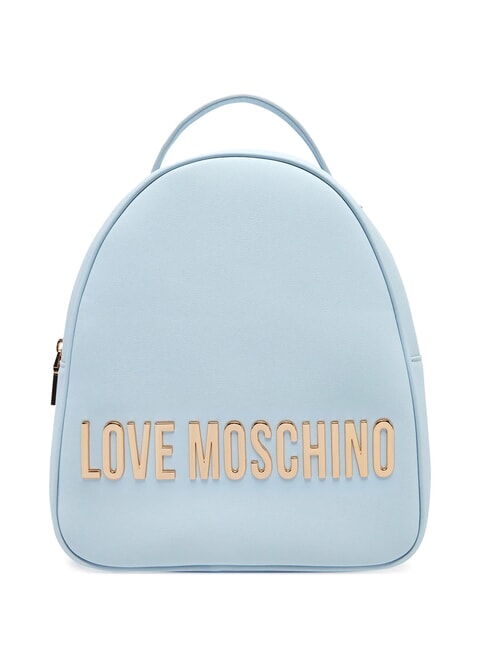LOVE MOSCHINO LETTERING Mochila Azul claro - Bolsos Mujer