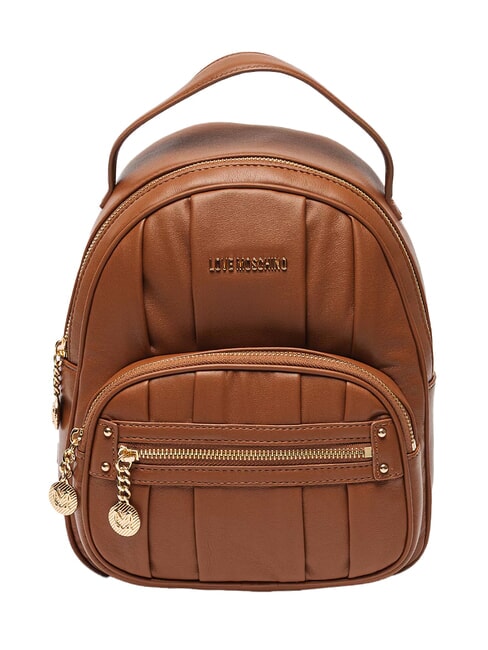 LOVE MOSCHINO BAGGY Mochila con bolsillo camello - Bolsos Mujer