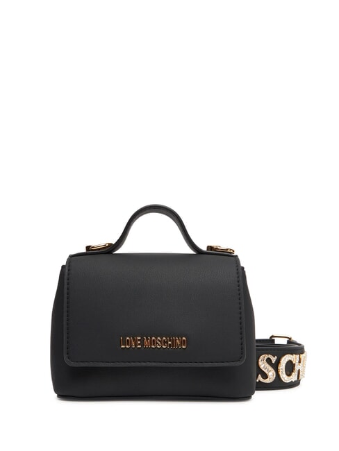 LOVE MOSCHINO SPARKLE Mini bolso con aplicaciones de joya negro - Bolsos Mujer