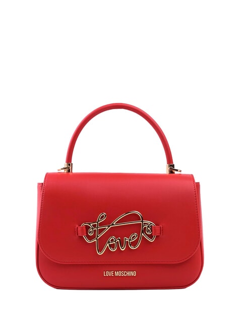 LOVE MOSCHINO TIMELESS Bolso maletín con bandolera ROJO - Bolsos Mujer