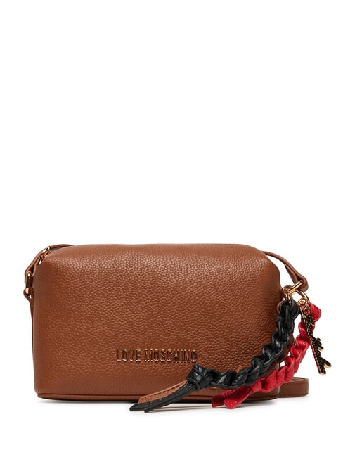 LOVE MOSCHINO LEGACY Bolsa para cámara con dijes camello2 - Bolsos Mujer