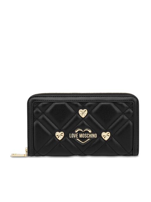 LOVE MOSCHINO SWEET STUDS Cartera grande con cremallera negro - Carteras Mujer