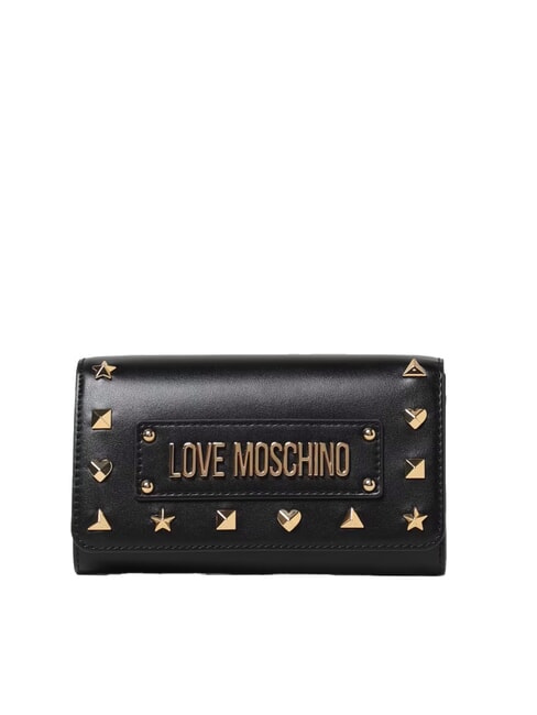 LOVE MOSCHINO AURA Cartera grande con tachuelas negro - Carteras Mujer